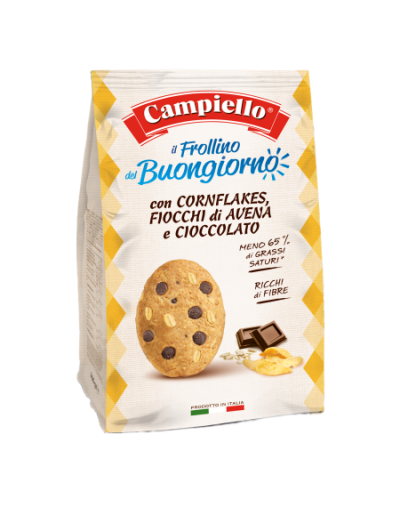 卡佩罗燕麦玉米片黑巧克力粗粮饼干